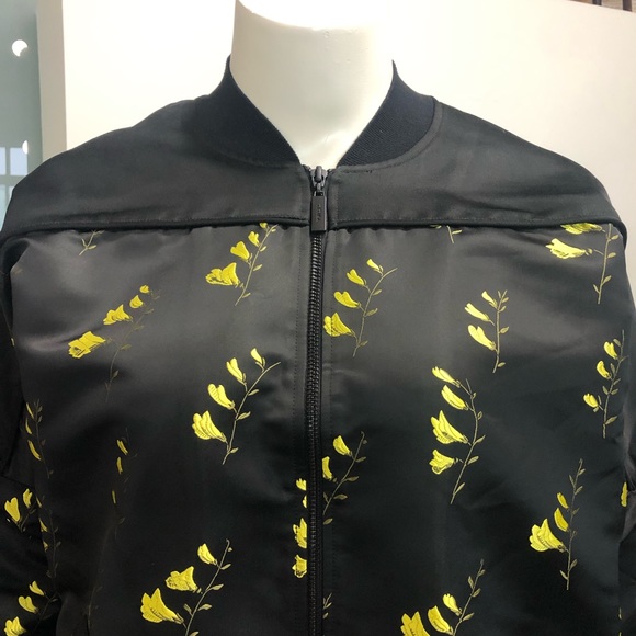 Titika Floral Embroidered Satin Bomber - Picture 14 of 16